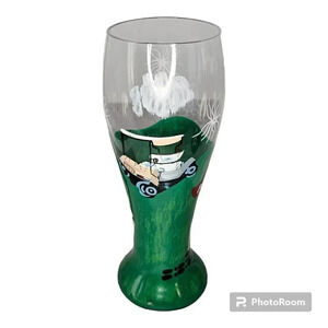 Lolita Hand Painted Golf Sport Pilsner Glass "19th Hole Finally" - Bar Man Cave